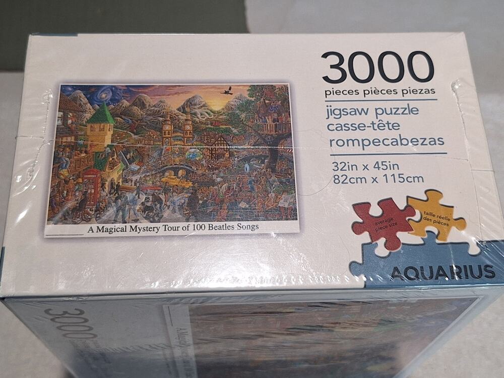 The Beatles Magical Mystery Tour 3000 Piece Jigsaw Puzzle Aquarius Sealed 68-504